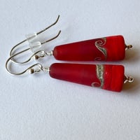 Image 7 of Orange Cone Earrings