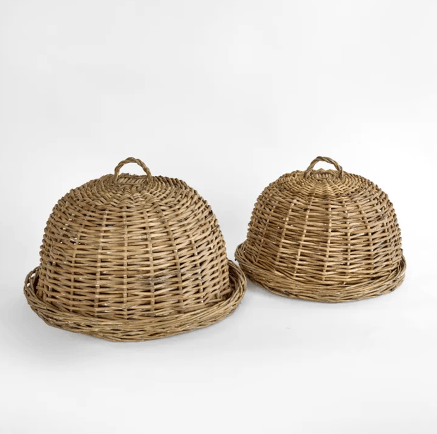 Image of Round Rattan Cloche 