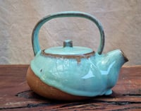 Image 2 of Squat Teapot - TURQUOISE