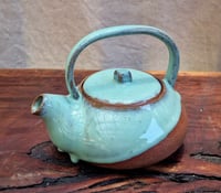 Image 4 of Squat Teapot - TURQUOISE