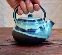 Image 1 of Black Teapot - TURQUOISE