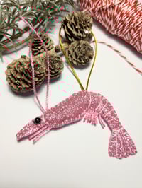 Image 3 of Glittery King Prawn Decoration 