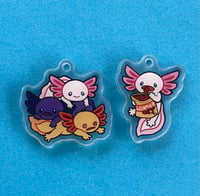 Image 1 of Axolotl Fun Acrylic Charms