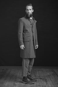 Image 2 of East End wool Coat - Mole Grey 