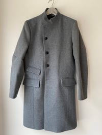 Image 4 of East End wool Coat -  Blue Herringbone 