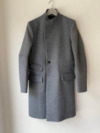 Image 5 of East End wool Coat -  Blue Herringbone 