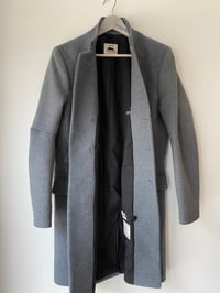 Image 3 of East End wool Coat -  Blue Herringbone 