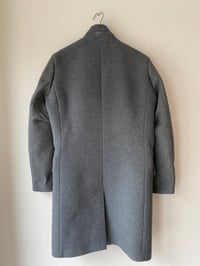 Image 6 of East End wool Coat -  Blue Herringbone 