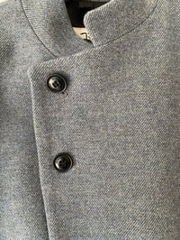 Image 8 of East End wool Coat -  Blue Herringbone 