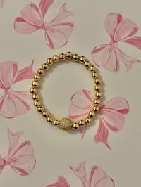 Image 1 of 1 Disco Ball Beaded Bracelet 