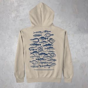 Image of Saltwater Fishes Hoodie - Stone Beige