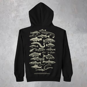 Image of Freshwater Fishes Hoodie - Black