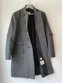 Image 2 of East End wool Coat - Black Herringbone