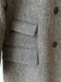 Image 5 of East End wool Coat - Black Herringbone