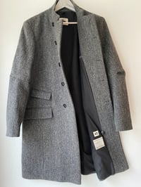 Image 6 of East End wool Coat - Black Herringbone