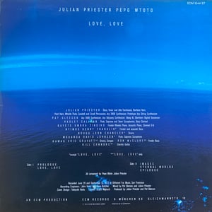 Julian Priester Pepo Mtoto – Love, Love (ECM Records – ECM 1044 ST - German - 1974)