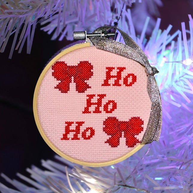 Image of Cross stitch baubles 