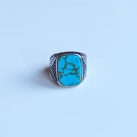 Image 2 of Rectangle Turquoise Ring