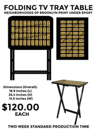 Image 1 of FOLDING TV TRAY TABLE -NEIGHBORHOODS