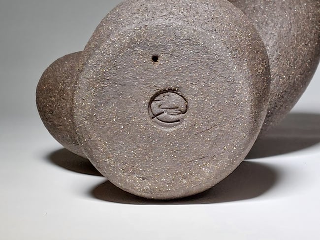 Twist - Sculptural Black Stoneware Candlestick