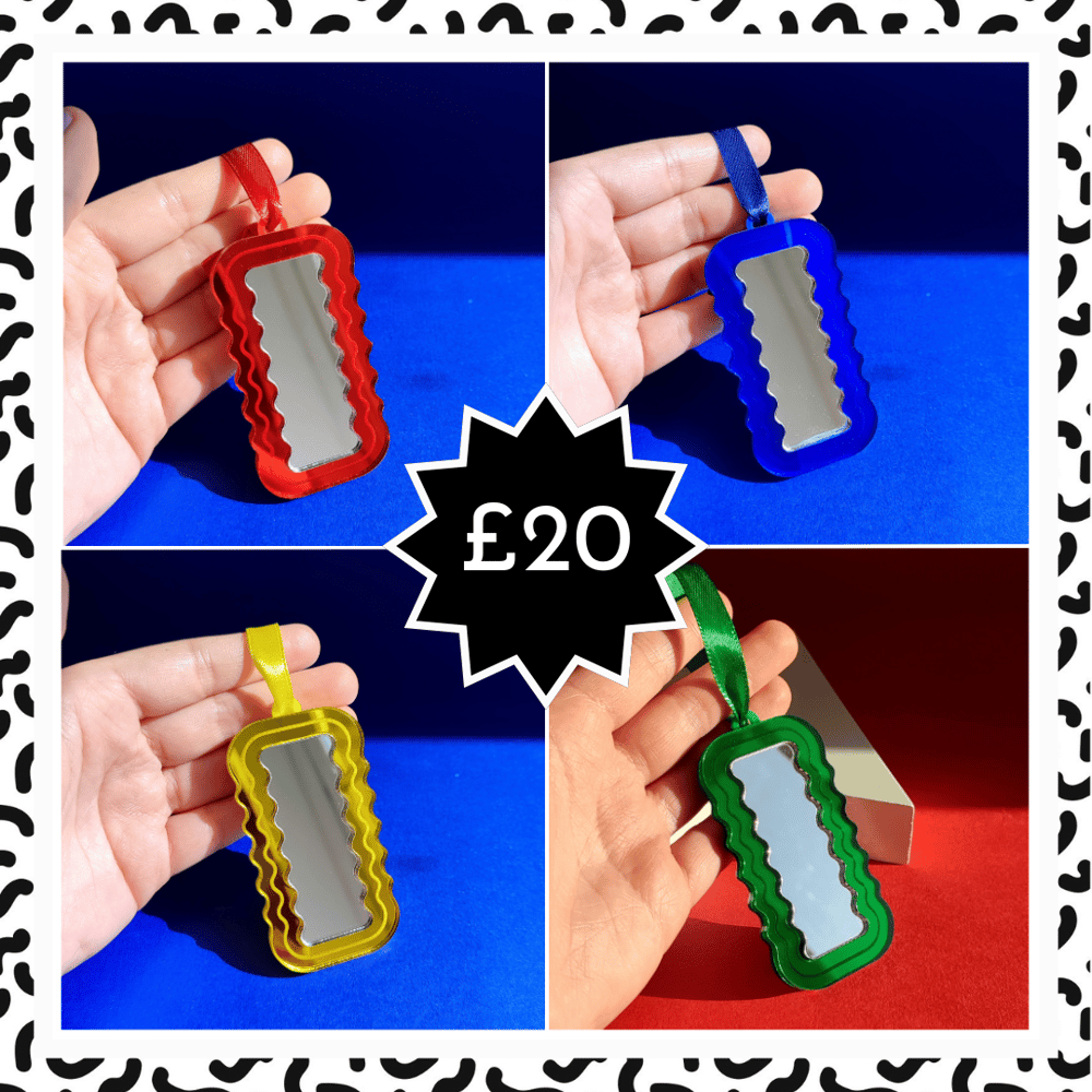 Image of Special Christmas Offer | Wiggle Mirror Hanging Ornament / Decoration