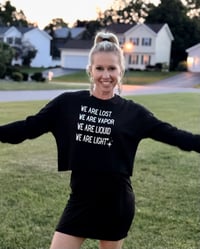 Image 1 of We Are Light Crop Sweatshirt