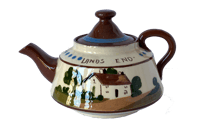 Image 2 of Torquay Motto Ware cream jug and teapot