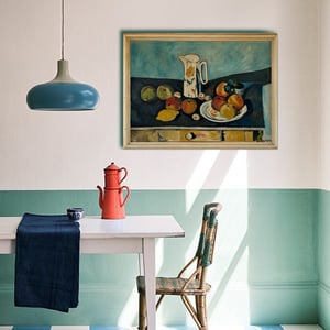 Image of Mid-century, French Still Life,  Apples and Jug.