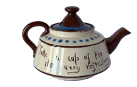 Image 3 of Torquay Motto Ware cream jug and teapot