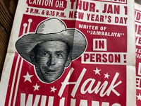 Image 2 of  Hank Williams 1953 Show Linocut Print FREE SHIPPING