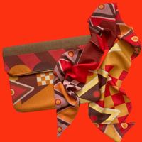 Image 1 of Zig Zaggin Tomato/Umber Clutch 