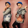 DOUBLE TROUBLE<BR>ARTbyJEN Tiger Tote<BR> <font color="#c9252c">FREE POSTAGE</font>