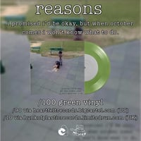 Reasons -  i promised i’d be okay, but when october comes i won’t know what to do.