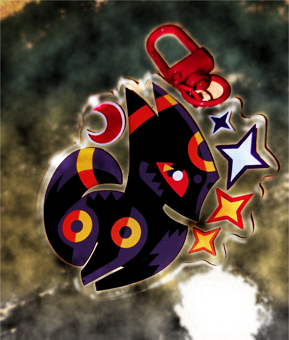 Image of UMBREON 🌘 2.5'' Acrylic Keychain (double sided)