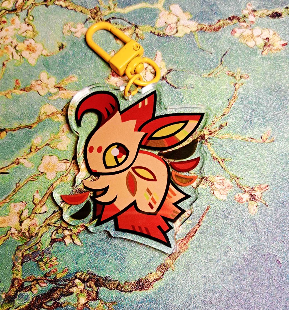 Image of LEAFEON 🍂 2.5'' Acrylic Keychain (double sided)