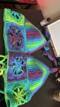 Colorful crochet top 