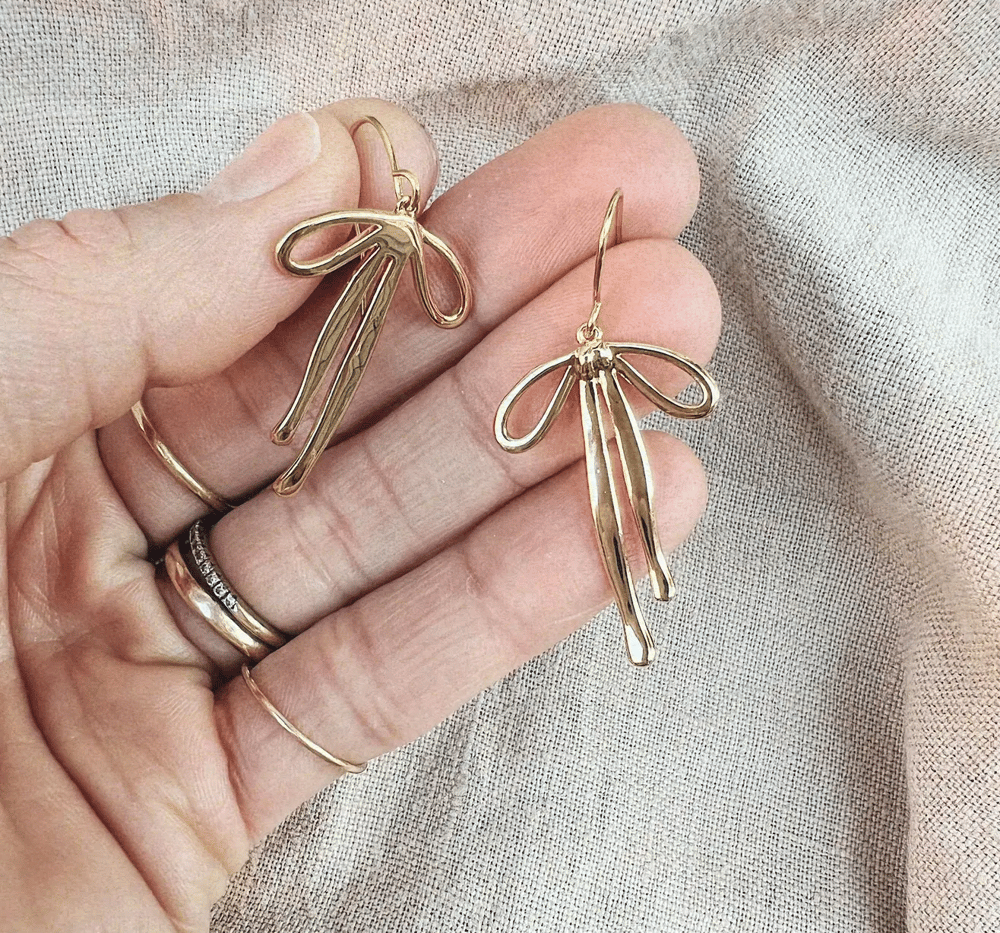 Image of ON SALE 25% OFF bow dangle earrings