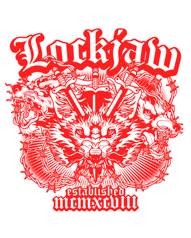 WOLVES-WHITE-LOCAL MENACE COLLAB-T SHIRT