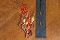 Image 4 of RODIMUS PRIME - HOT ROD 2 Sided Charm