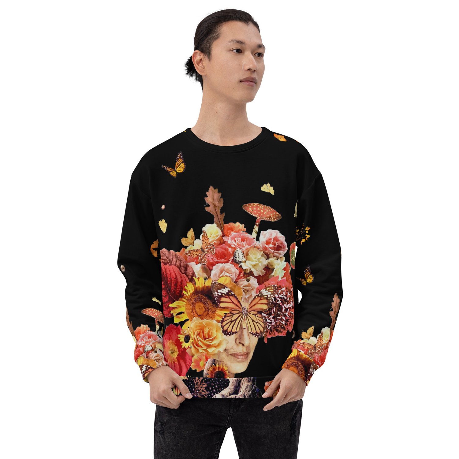 Image of Autumn Night - All Over Print - Pullover Unisex Sweatshirt