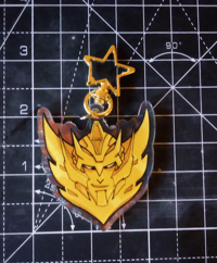 Image 3 of RODIMUS STAR - 2 sided Rainbow Acrylic charm