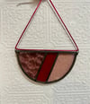 Crescent Sun-catcher in Rose 