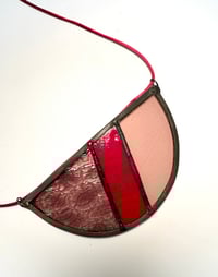 Image 3 of Semi Circle Sun Catcher in Rose 