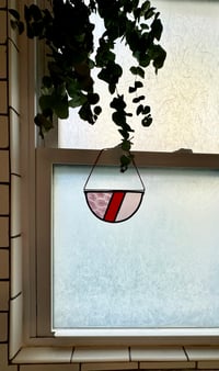 Image 2 of Semi Circle Sun Catcher in Rose 