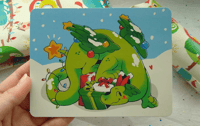 Image 2 of Christmas Dragon Postcard