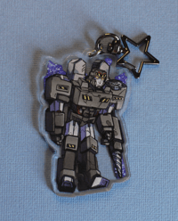Image 2 of MEGATRON  / D 16 - 2 Sided acrylic charm
