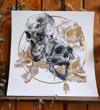 Image 2 of - Circle Skull -
