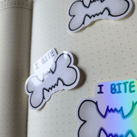 Image 3 of I Bite Sticker