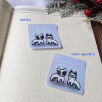 Image 2 of Two Wolves (ADHD and Autism) Sticker