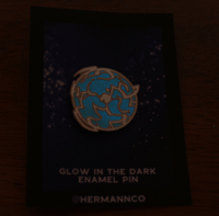 Image 2 of GLOW IN THE DARK SPARK - Hard Enamel pin